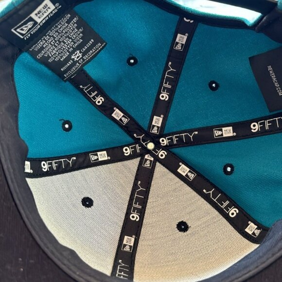 👛(ANY 2/$20) NEW ERA 9FIFTY San Jose Sharks Snap Back Geometric Mosaic Design - Picture 4 of 6